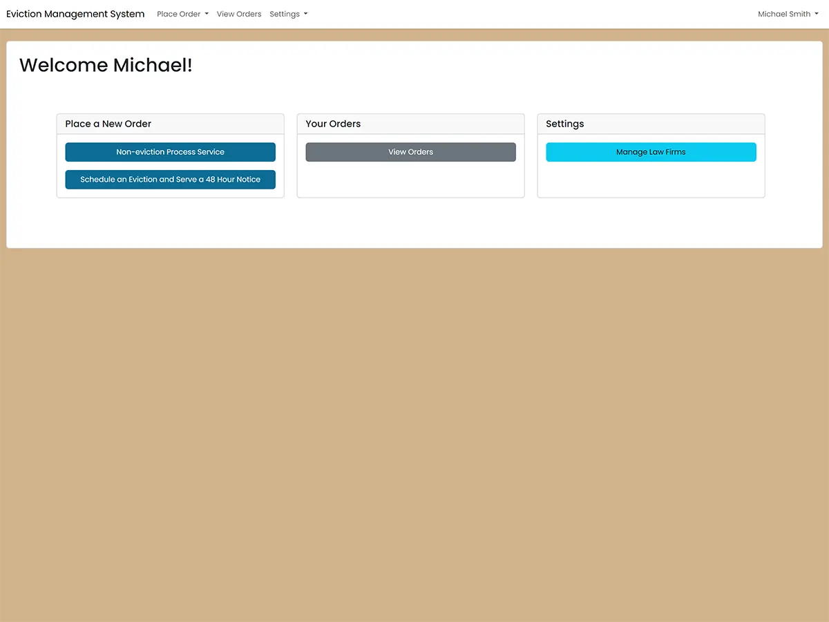 Eviction Management Web Application